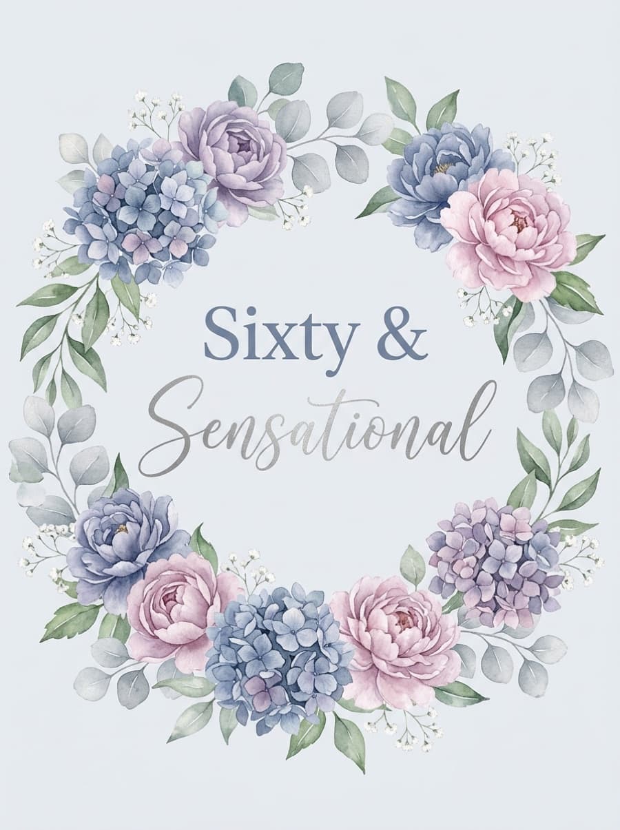 Sixty And Sensational Birthday Card: Sixty & Sensational