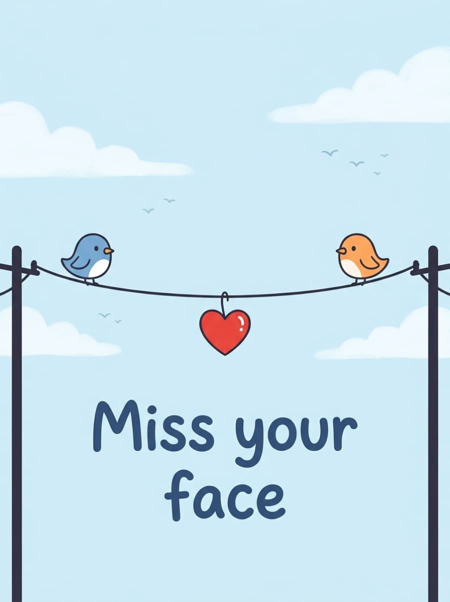 Miss Your Face Card: Miss your face