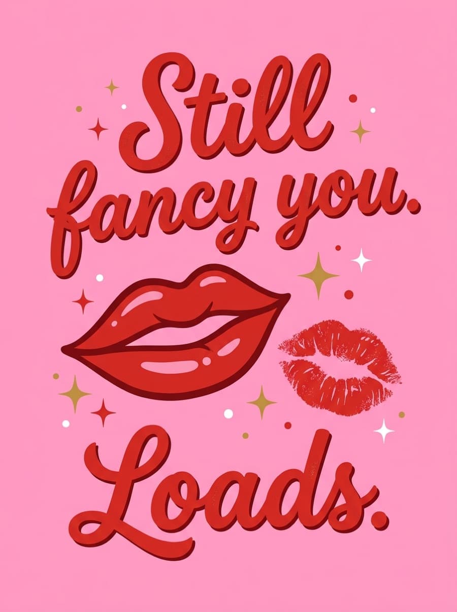 Still Fancy You Love Card: Still fancy you. Loads.